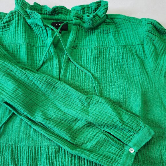 LINE THE LABEL | 100% Cotton Textured Tunic Dress - Picture 7 of 10